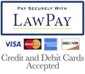 Pay securely with LawPay — credit and debit cards accepted