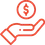 Icon of an open hand with a dollar sign coin above it, representing we accept financing.